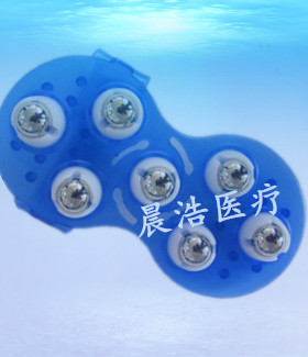 达贺 九龙珠按摩器 磁珠钢珠七龙珠手套式手掌型滚珠刷淋巴刷