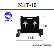 台湾贺电 NHD 原装进口  组合式宽轨端子台 NHT-10 ZID01-10
