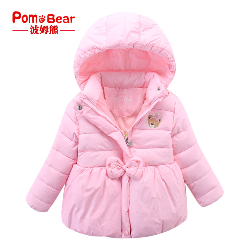 Manteau pour fille POM BEAR en mélange - Ref 2164291 Image 1