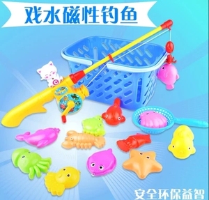 塑料钓鱼玩具沙滩钓鱼玩具小猫钓鱼