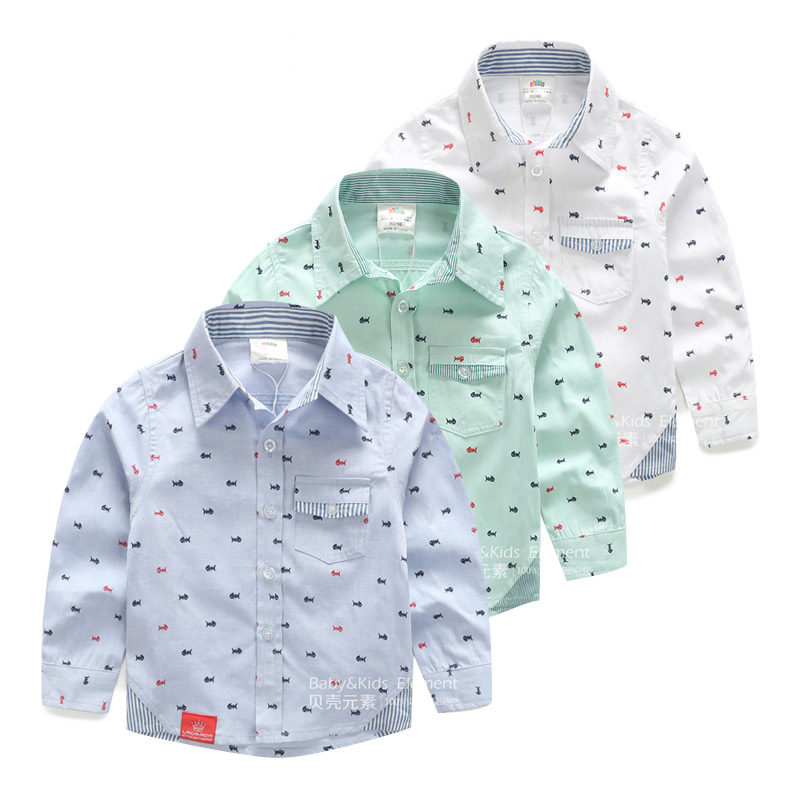 Chemise garcon à manche longue - Ref 2081934 Image 1