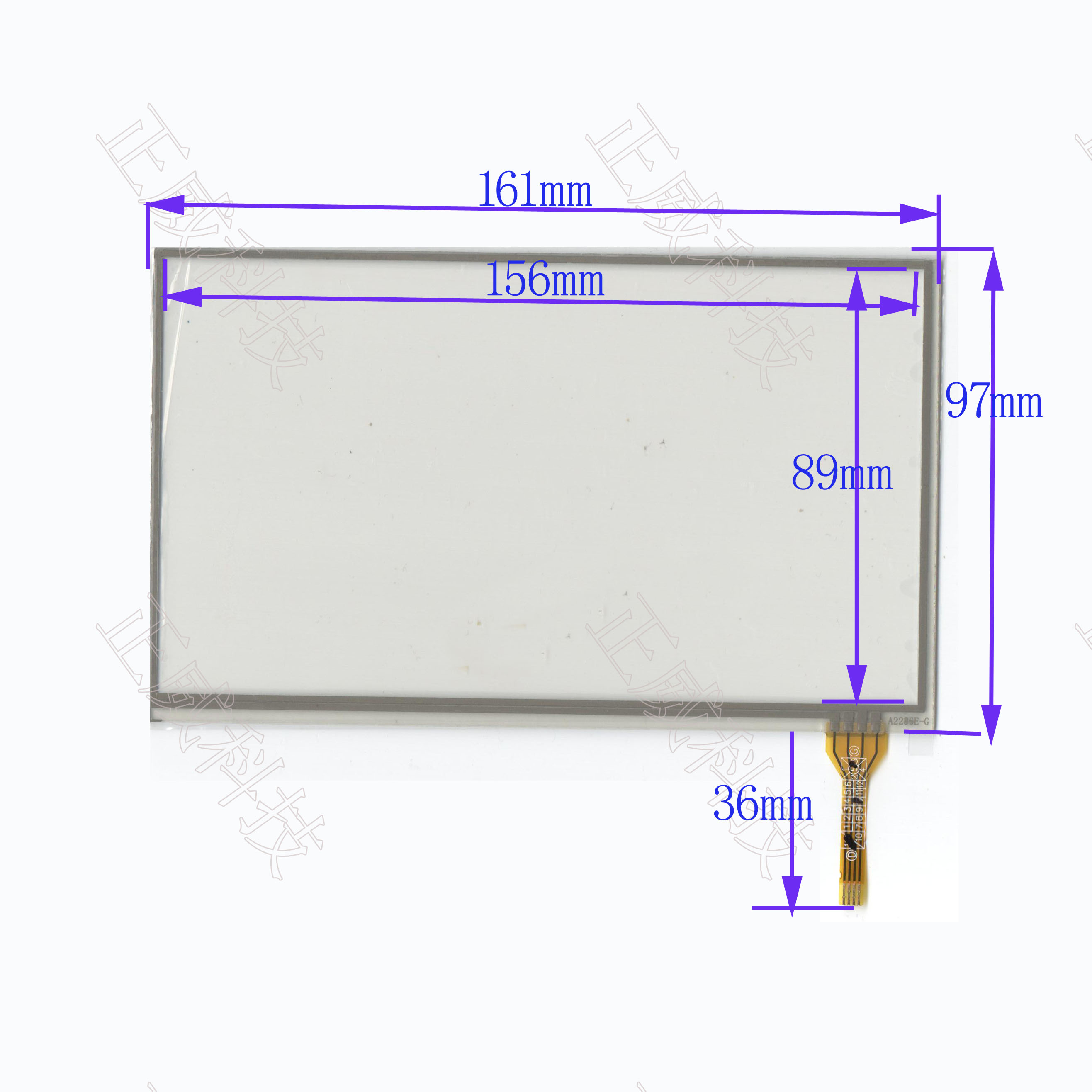A2286C-G 四线电阻触摸外屏 手写屏 161*97 昂达VK20原装屏