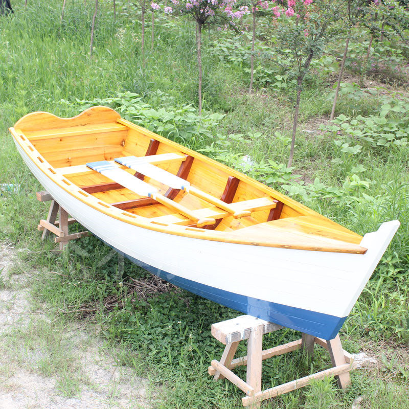 欧式木船一头尖小木船装饰船道具船手划木船酒柜船婚纱摄影木船