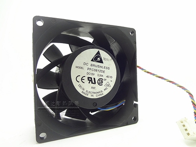 台达 8CM/厘米 大风量暴力 服务器风扇 8038 12V 3.3A PFB0812DHE