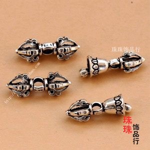 DIY饰品配件 925纯银泰银百搭手链泰银手串吊坠银色铃