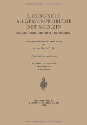 【预订】Biologische Allgemeinprobleme Der Me...