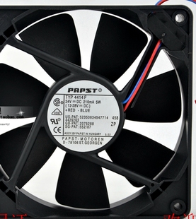 德国PAPST 两线原装 24VDC 210MA 12025高端设备风扇 TYP 4414F