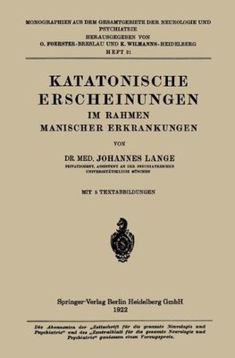【预订】Katatonische Erscheinungen Im Rahmen...