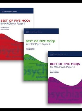 【预售】Best of Five McQs for MRCPsych Paper, 3-Volume