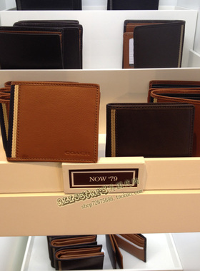 COACH美国正品F75371 74992 75086 74974 75006 F75363短款男钱包