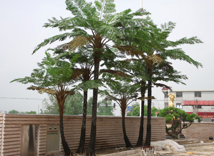 真新款绿色植物 桫椤树 室内办公室装饰摆件假树大盆栽