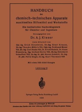 【预订】Handbuch Der Chemisch-Technischen Ap...