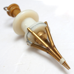 纯铜制上饵器活饵沙蚕蚯蚓夹红虫饵夹子钓鱼渔具绑虫器挂钩器