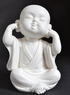 陶瓷人物小和尚摆件雕塑艺术品