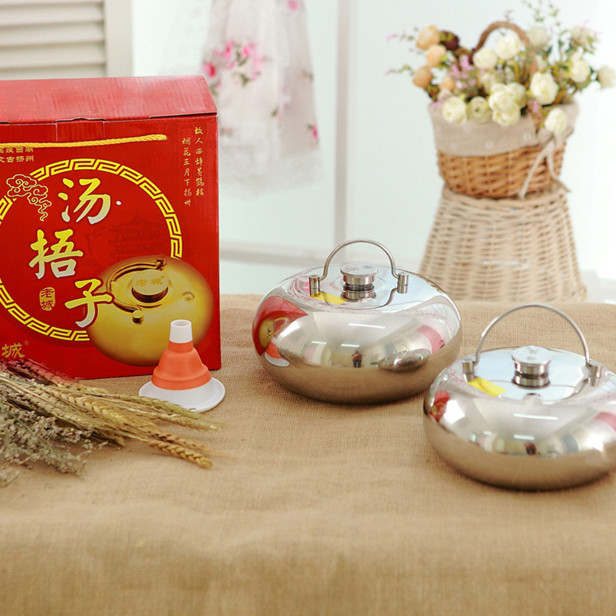 23年老品牌老城汤婆子304不锈钢烫婆子暖水壶热水袋汤捂子暖手宝