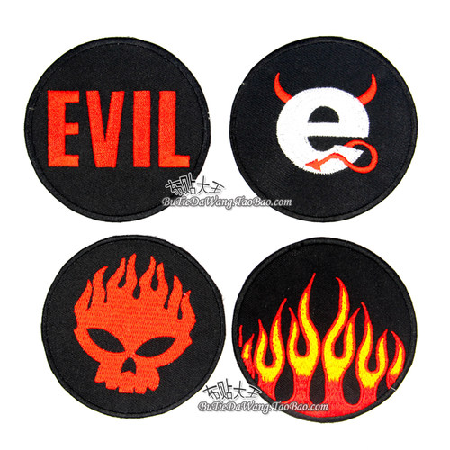 摇滚乐队布贴EVIL地狱火
