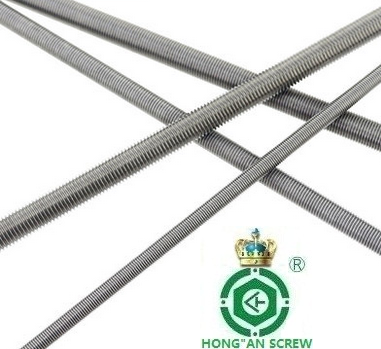 镀锌全牙丝杆 牙条 通丝 螺丝钉M6M8 M10M12 M14M16 M18M20*3米长