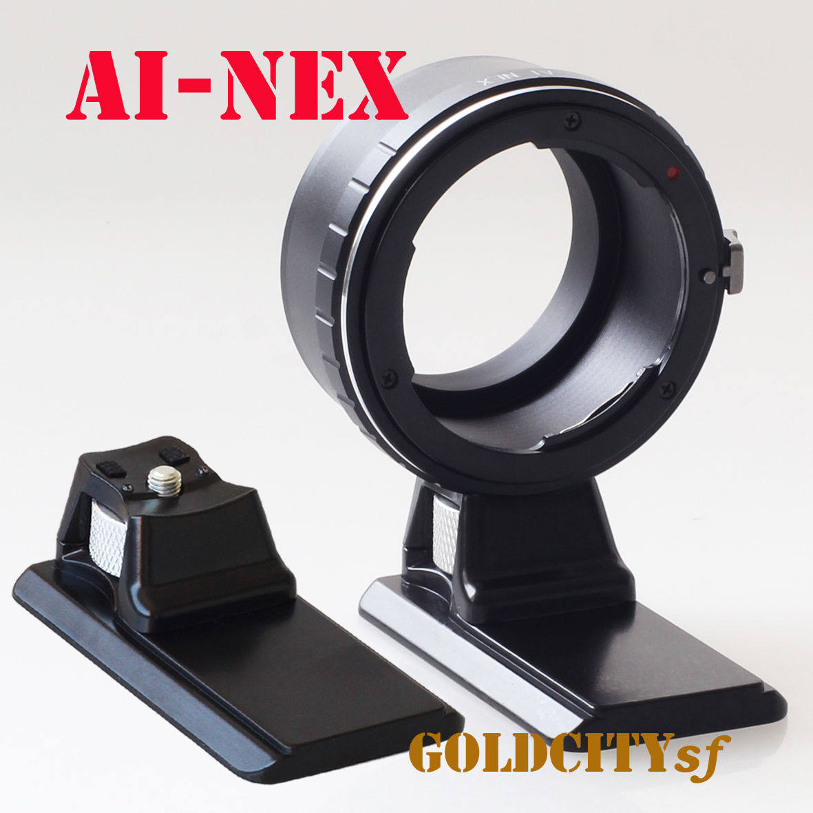 AI-NEX尼康镜头转索尼NEX 6 5T 5R 3N A6000 A7带脚架转接环
