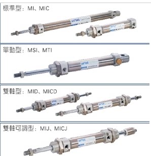MI10/12/16/20/25/32/40*30*75*100*125*40*70-S-CA/U/R/CM气缸