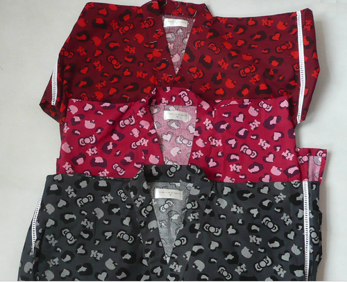 返季外贸尾单梭织棉女家居两件套甚平和服浴衣套装汗蒸衣家居套装