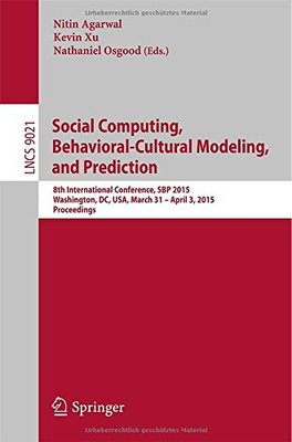 【预订】Social Computing, Behavioral-Cultura...