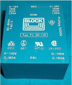 BLOCK FL30/24 30VA 2X24V  PCB 变压器 电子元器件市场 变压器 原图主图