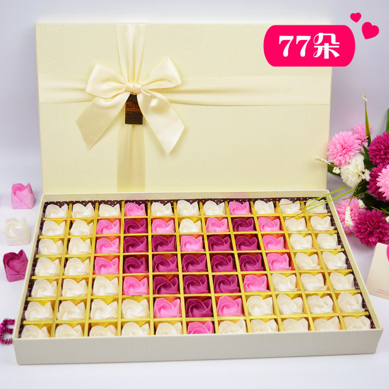 77 Origami Kawasaki rose DIY Material package romantic Valentines Day rose finished product Gift boxin the Flower delivery/Flowers simulation/Plants gardening ,  DIY Artificial flowers material , Production of materials (New) , Crumpled paper  category - from Buy2taobao.com to provide professional Taobao agent buy service