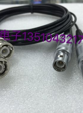 BNC转LEIMO超声波C9医疗设备连接线 雷默1B单芯航插转BNC公信号线