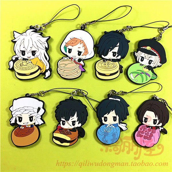 绮丽屋日本原单散货动漫周边刀剑乱舞一番赏中秋月饼系列橡胶挂件