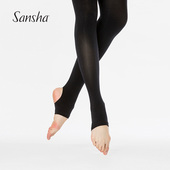 袜成人儿童打底裤 Sansha 法国三沙连裤 芭蕾舞蹈袜练功长筒丝袜