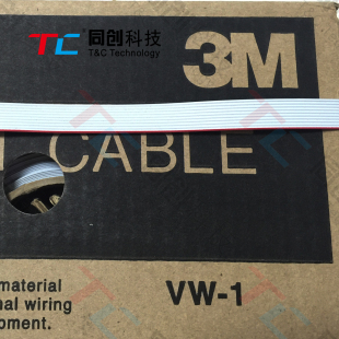 Conductor Round Flat Cable 3365 1.27间距灰排线10P 100