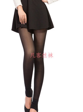 假透肉网纱双层九分连裤袜子包邮