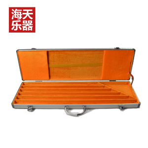 厂家直销 6支装铝合金钻石纹笛箱竹笛箱/笛盒