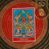 Тибетская тибетская тибетская будда долговечность трех цветов