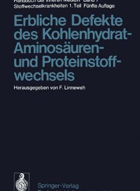 【预订】Erbliche Defekte Des Kohlenhydrat-, ...