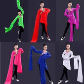 锅庄舞蹈服饰藏族锅庄舞练习服古典舞水袖 新款 藏族舞蹈服装 练功服