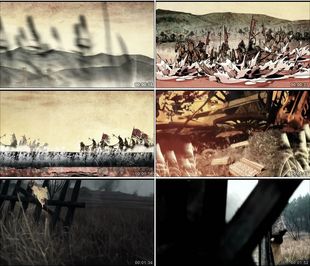 宋楚泓水之战古代战争动画战国时代鲁昭公中国高清实拍视频素材