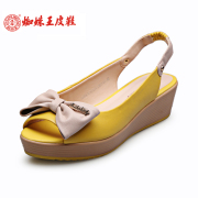 Spider King female wind bow casual women's shoes platform Sandals Roman elastic shoe