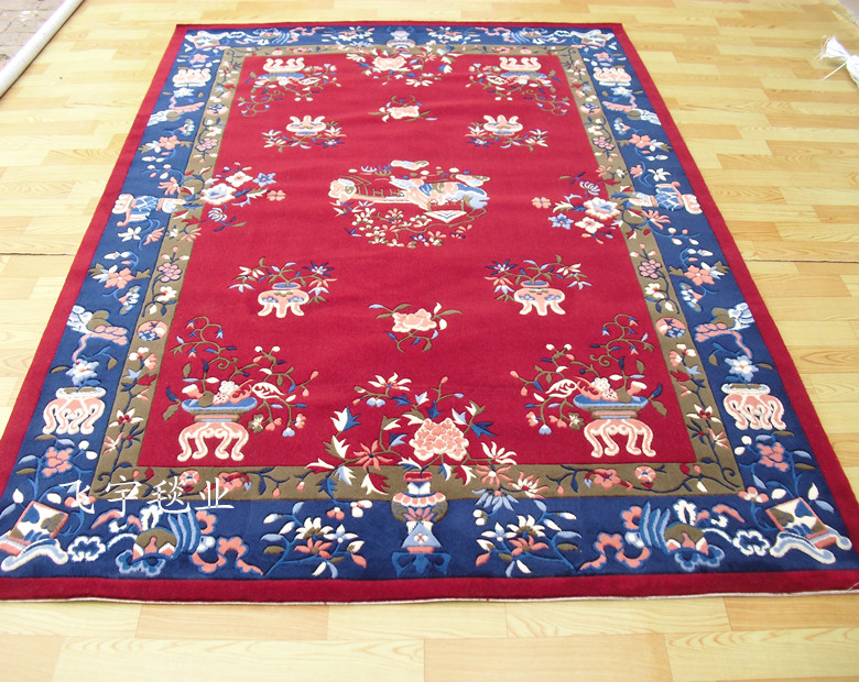 羊毛客厅卧室仿古风茶几毯