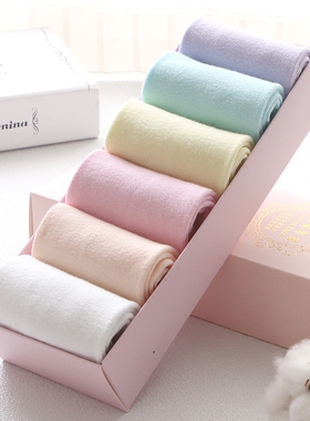 袜子女中筒袜秋冬款纯棉韩版学院风日系白色女士棉袜防臭学生女袜