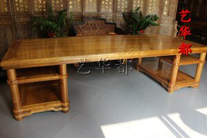 仙游红木家具/金丝楠木画案/中式家具/明式家具/四川楠木案台