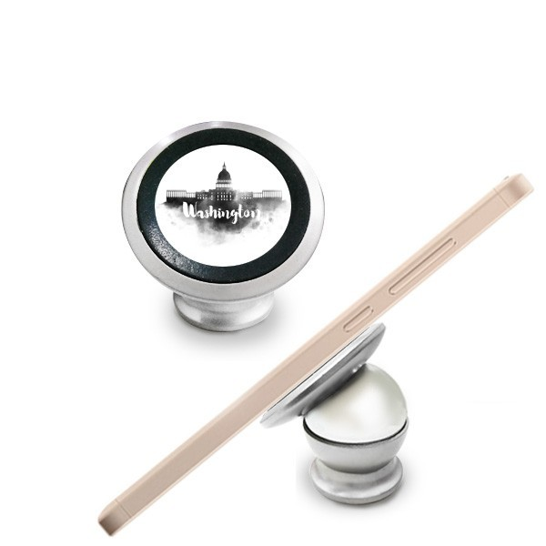 美国华盛顿水墨城市车载多功能磁力手机支架懒人手机磁吸架礼品