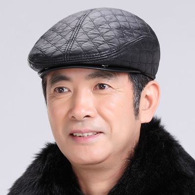 冬天男士秋冬护耳鸭舌帽子皮帽
