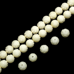 DIY Xingyue sandalwood prayer beads accessories Bodhi carved Lotus White Lotus Pearl bead insulation with bead hand chain bracelet