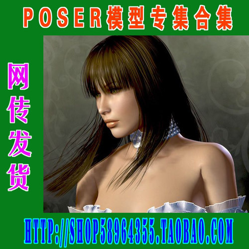 POSER模型——发型合集之四 1DVD(3M-145)