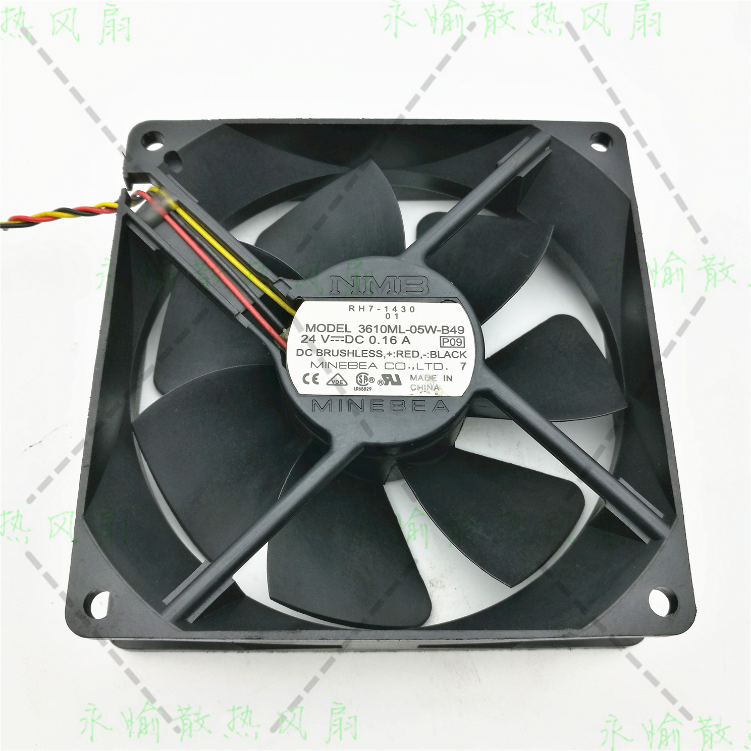 原装NMB/美蓓亚 3610ML-05W-B49 24V 0.16A 9225 变频器 散热风扇