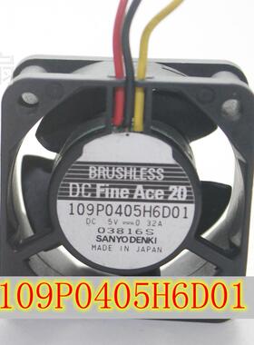 原装山洋4CM 5V0.32A 4020轴流风机服务器散热风扇 109P0405H6D01