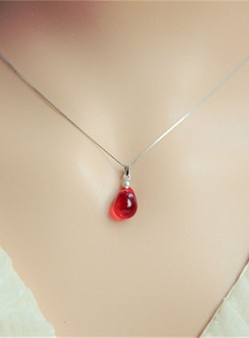 手工原创琉璃水滴吊坠女手作闺蜜