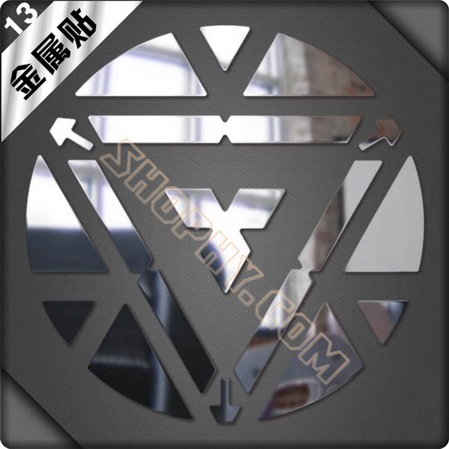 神盾局漫威复仇者美国队长钢铁侠金属贴纸动漫周边手机自行车13