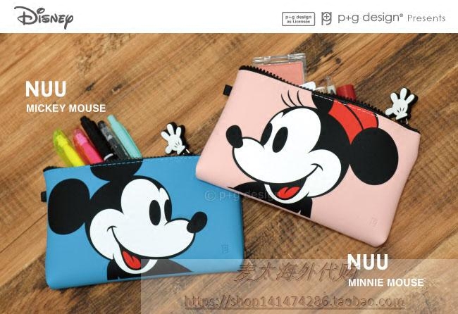 现货日本正品迪士尼nuumickeymouse米老鼠创意卡通硅胶收纳袋钱包